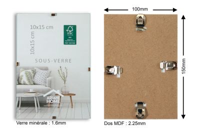 Cadre sous-verre Ariane Home l.10 x H.15cm