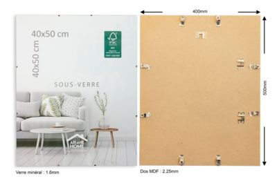 Sous-verre Pour Cadre – Verre Blanc 24x30 Cm – Occasion