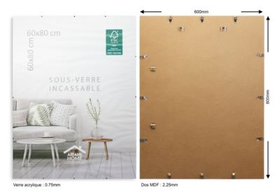 Cadre sous-verre Ariane Home l.60 x H.80 cm