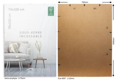 Cadre sous-verre Ariane Home l.70 x H.100 cm