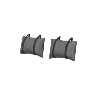 Cadre + Tête de lit avec coussins 140x190 + Chevets Chêne/Noir - FIP