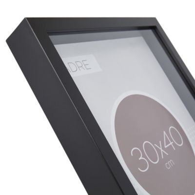 Cadre vitrine vide noir l.30 x H.40 cm