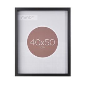 Cadre vitrine vide noir l.40 x H.50 cm