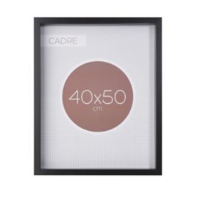 Cadre vitrine vide noir l.40 x H.50 cm