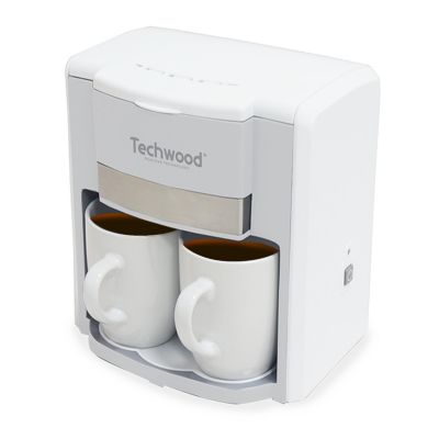 Cafetière 2 Tasses Duo Techwood TCA-202 Coloris Blanc