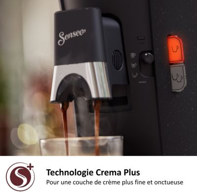 Cafetière à dosette - PHILIPS - SENSEO - CSA240/21 - Select - Noir