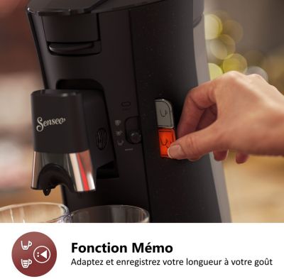 Cafetière à dosette - PHILIPS - SENSEO - CSA240/21 - Select - Noir
