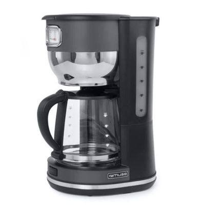 Cafetière filtre - MUSE - MS220DG - 10 tasses - 1000W - Gris/Inox