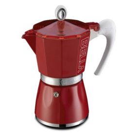 Cafetière italienne 3 tasses rouge Gat 10803RO