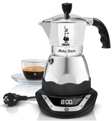 Cafetière italienne électrique 6 tasses inox Bialetti 0006093 moka timer