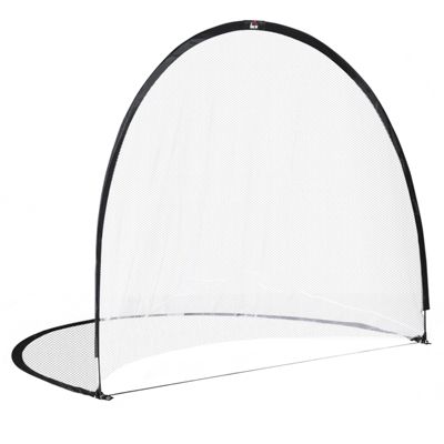 Cage de foot portable - but de football futsal pliable pop up - sac rangement, piquets inclus - noir
