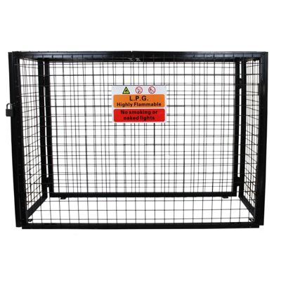 Cage Métallique de 149cm de large pour Bouteilles de Gaz