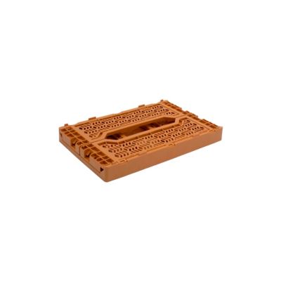 Cagette plastique recyclé pliable terracotta taille S