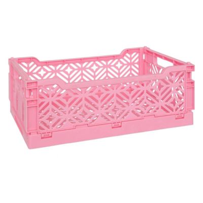 Cagette pliante "Arry" rose 31x20x11,5cm - Atmosphera