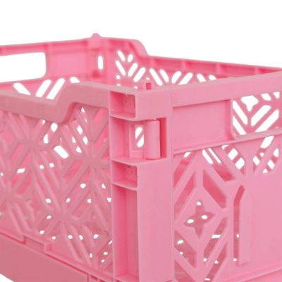 Cagette pliante "Arry" rose 31x20x11,5cm - Atmosphera