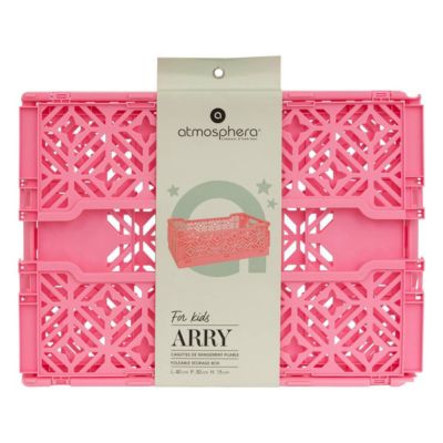 Cagette/Bac Pliable 'Arry' Vert Clair 40x30x15 Cm - Rangement Jouets, Linge, Accessoires