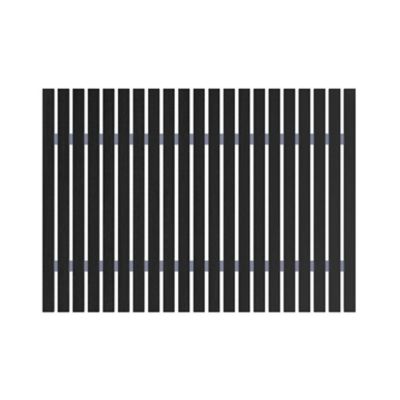 Caillebotis antidérapant rectangulaire GoodHome Calendon coloris noir en bambou L.70 x l.50 cm