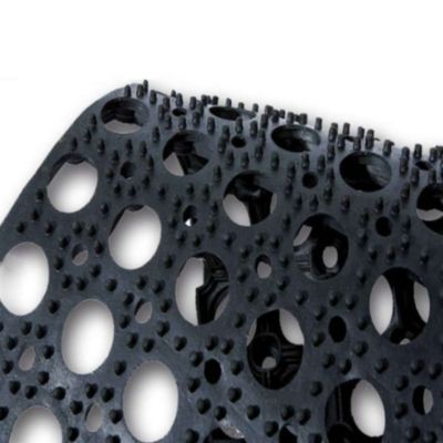 Caillebotis caoutchouc antiderapant 80 x 120 cm structure alveolée tapis drainage sol