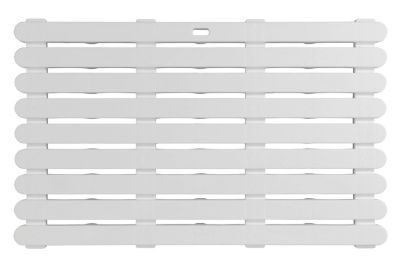 Caillebotis de baignoire blanc 80 x 50 cm