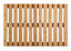 Caillebotis de baignoire en bambou 60 x 40 cm