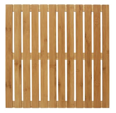 Caillebotis de douche en bambou 50 x 50 cm