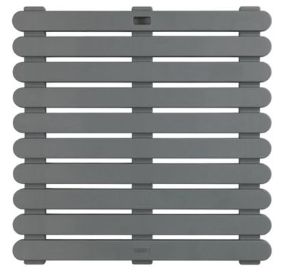 Caillebotis de douche gris 55 x 55 cm