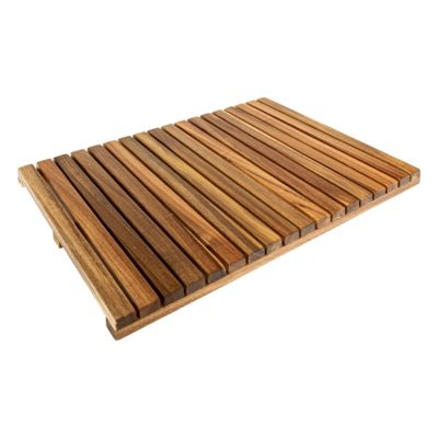 Caillebotis tapis de bain en acacia l.36 x L.53 x ép.3 cm, 5Five Simply Smart