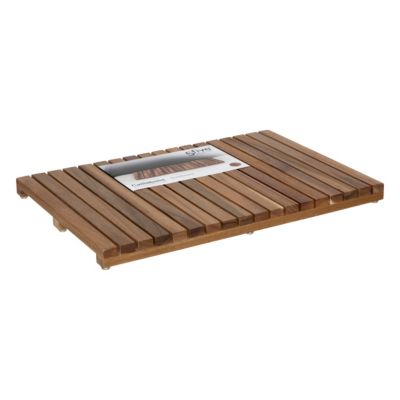 Caillebotis tapis de bain en acacia l.36 x L.53 x ép.3 cm, 5Five Simply Smart