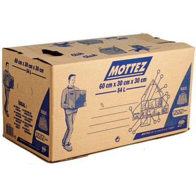 Kit De 20 Cartons Déménagement 35x27.5x33 Cm - Légers, Pour Objets Et Vêtements - Jusqu'à 20 Kg - Avec 1 Scotch Offert - 10