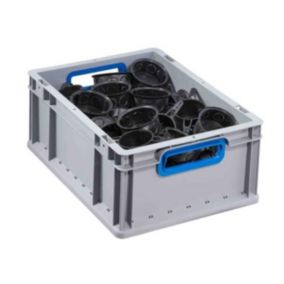 Caisse Gerbable Europe 417 EuroBox gris bleu Allit