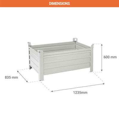 Caisse-palette métallique - Charge max 1000kg - VP7104