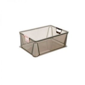 Caisse Plastique Translucide Empilable 45 litres - Gris