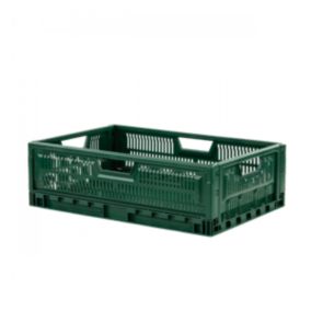 Caisse pliable empilable 600 x 400 x 190 mm 36 L - vert