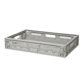 Caisse pliable en plastique Foldie gris 21 L