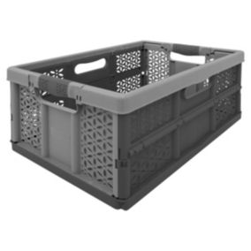 Caisse pliable en plastique - Gris- 5five