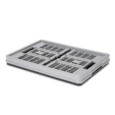 Caisse pliable en plastique Stuva gris et noir 45 L