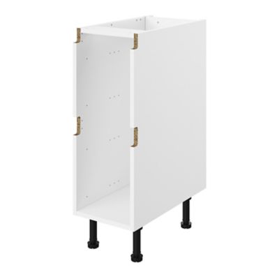 Caisson bas de cuisine à 2 casseroliers blanc L. 30 cm Caraway Innovo GoodHome