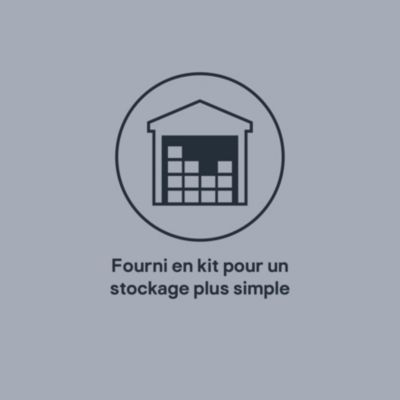 Caisson bas de cuisine blanc L. 100 cm Caraway Innovo GoodHome