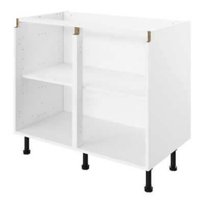 Caisson bas de cuisine blanc L. 100 cm Caraway Innovo GoodHome