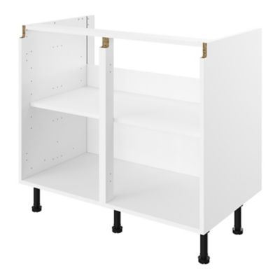 Caisson bas de cuisine blanc L. 100 cm Caraway Innovo GoodHome