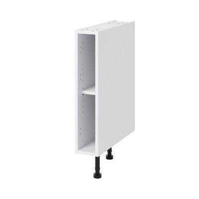 Caisson bas de cuisine blanc l.15 x H.72 x P.57 cm, GoodHome Caraway
