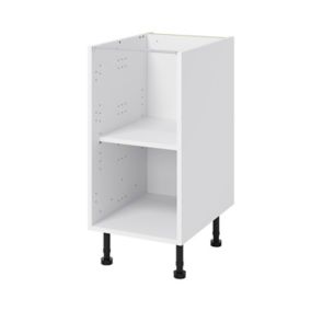 Caisson bas de cuisine Caraway GoodHome blanc H. 72 cm x L. 40 cm