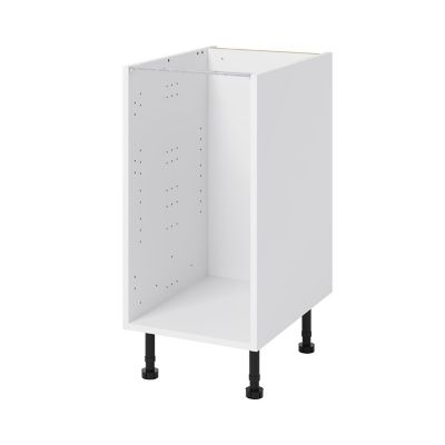 Caisson bas de cuisine Caraway GoodHome blanc H. 72 cm x L. 40 cm