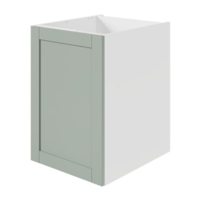 Caisson bas de cuisine Caraway GoodHome blanc H. 72 cm x L. 50 cm