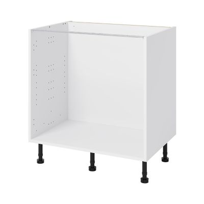 Caisson bas de cuisine Caraway GoodHome blanc H. 72 cm x L. 80 cm