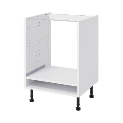 Caisson bas de cuisine pour four GoodHome Caraway Blanc H ...