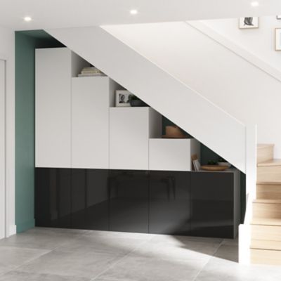 Caisson blanc GoodHome Atomia H. 112,5 x L. 50 x P. 58 cm