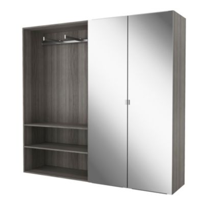 Caisson blanc GoodHome Atomia H. 187,5 x L. 100 x P. 45 cm