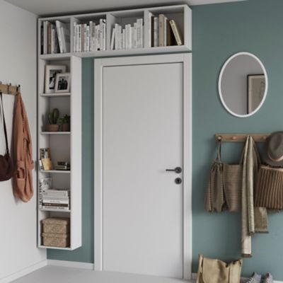 Caisson blanc GoodHome Atomia H. 187,5 x L. 37,5 x P. 20 cm