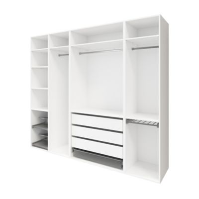 Caisson blanc GoodHome Atomia H. 225 x L. 100 x P. 58 cm